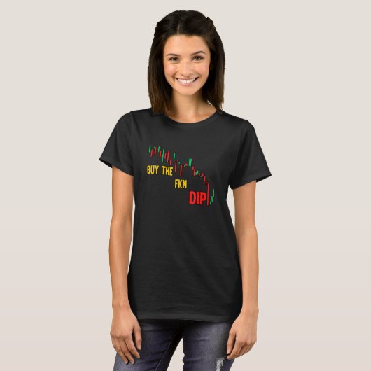 Fkn Dip 買 Bitcoin取引Crypto Tシャツ (正面フル)