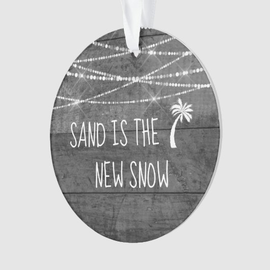 FLの素朴耐候木材初めてのクリスマス オーナメント (正面)