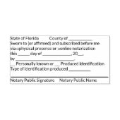 FLジュラト公証人スタンプ セルフインキングスタンプ (デザイン)