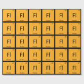 Fl – フロリダ州化学周期表記号 ラッピングペーパー (フラット)