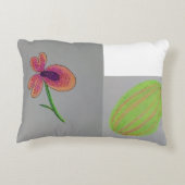 fl；果実絵を描枕 アクセントクッション (裏面)