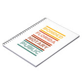 FLAボンド公証人パブリックノートブック ノートブック (左側)