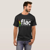 FLAC行けば Tシャツ (正面フル)