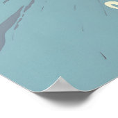 Flachau Snowboarding Travel Poster ポスター (角)