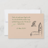 Flache Dankeskarte Kommunion Konfirmation retro サンキューカード (裏面)