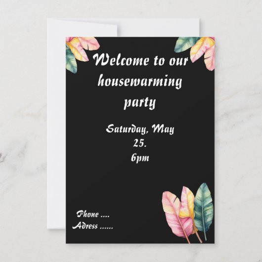 Flache Grußkarte カード (裏面)