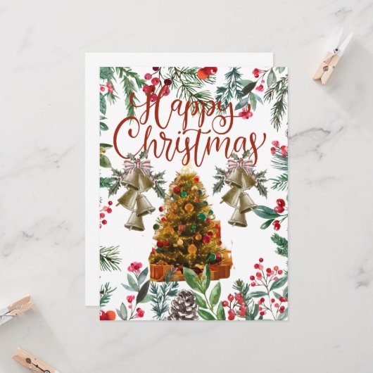 Flache Grußkarte カード (正面/裏面インサイチュ)