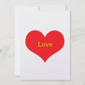 Flache Karte Thema Love - Liebe - mit Umschlag (正面)