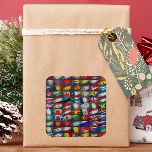 Flagコレクション スクエアシール (クリスマス)