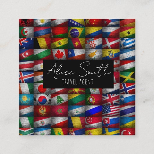 Flagコレクション スクエア名刺 (正面)
