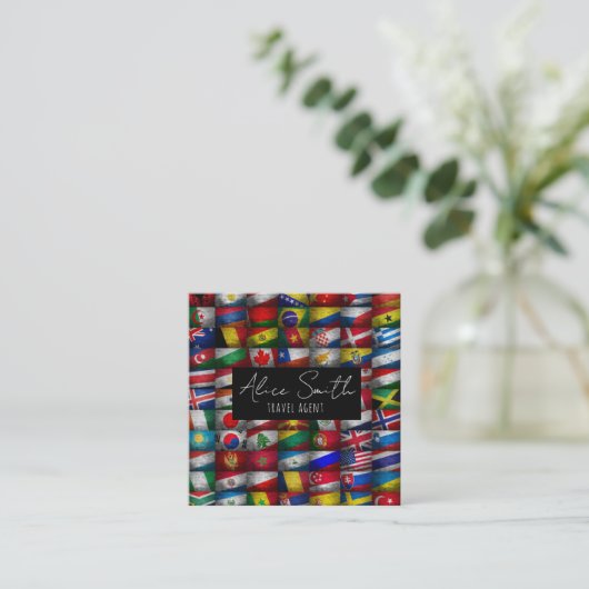 Flagコレクション スクエア名刺 (スタンド正面)