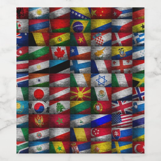 Flagコレクション ワインラベル (シングルラベル)