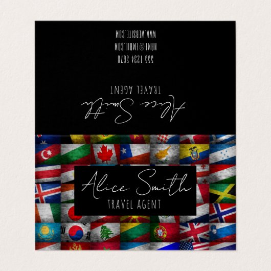 Flagコレクション 名刺 (外部フラット)