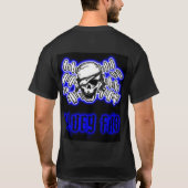 flag5pirate3art2、www.BLUEYFAB.com Tシャツ (裏面)