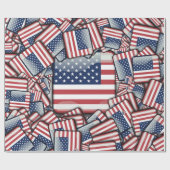 Flag_統一された_州_by_JAMColors ラッピングペーパー (フラット)