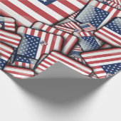Flag_統一された_州_by_JAMColors ラッピングペーパー (角)