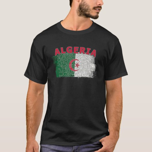 Flag Algeria Nationality State North Africa Tシャツ (正面)