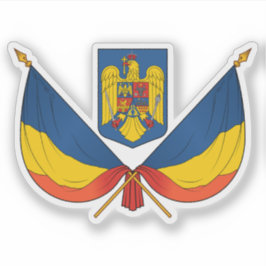 Flag and coat of arms of Romania シール