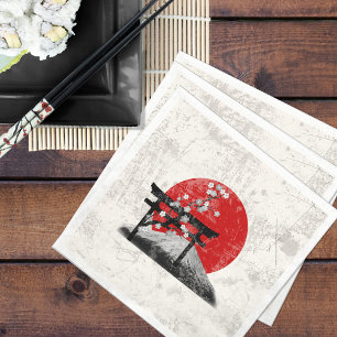Flag and Symbols of Japan ID153 スタンダードカクテルナプキン