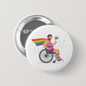 FLAG-BEAR-ERS Wheelrchairの英雄 缶バッジ (正面&裏面)