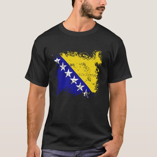 Flag Bosnia Herzegowina Nationality State Origin T Tシャツ (正面)