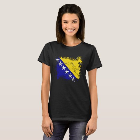 Flag Bosnia Herzegowina Nationality State Origin T Tシャツ (正面フル)