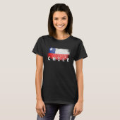 Flag Chile Nationality State Origin Tシャツ (正面フル)