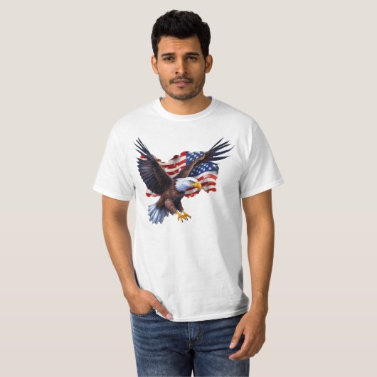 Flag/Eagle - Tシャツ (正面フル)