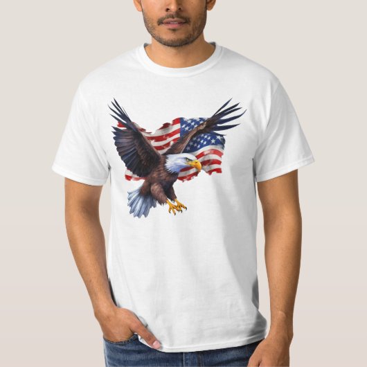 Flag/Eagle - Tシャツ (正面)