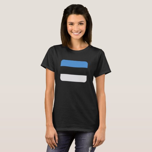 Flag Estonia Tシャツ (正面フル)