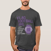 “Flag Football Girl Funny Definition Sport Tシャツ (正面)
