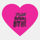 Flag Football Is My Life  ハートシール (正面)