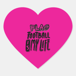 Flag Football Is My Life  ハートシール