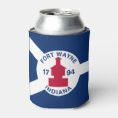Flag Fort Wayne, Indiana Can Cooler 缶クーラー (缶正面)