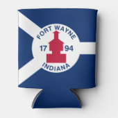 Flag Fort Wayne, Indiana Can Cooler 缶クーラー (正面)