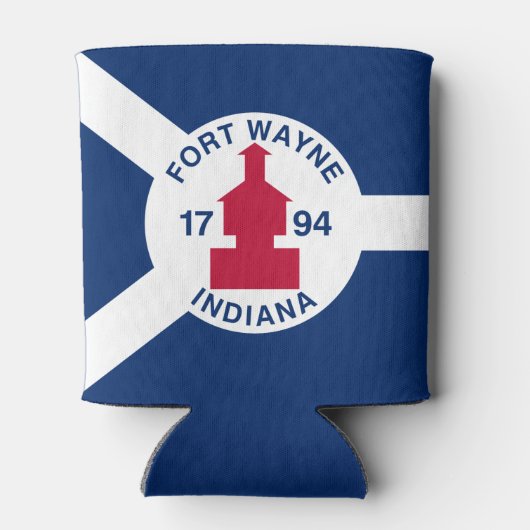 Flag Fort Wayne, Indiana Can Cooler 缶クーラー (裏面)