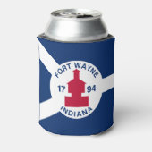 Flag Fort Wayne, Indiana Can Cooler 缶クーラー (缶裏面)