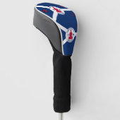 Flag Fort Wayne, Indiana Golf Head Cover ゴルフヘッドカバー (アングル)