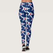 Flag Fort Wayne, Indiana Leggings レギンス (裏面)