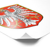 Flag Frankfurt Main city germany symbol emblem  フォトプリント (角)