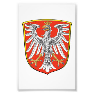 Flag Frankfurt Main city germany symbol emblem  フォトプリント