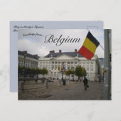 Flag in Martyrs Square Brussels Belgium ポストカード (正面/裏面)
