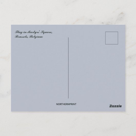 Flag in Martyrs Square Brussels Belgium ポストカード (裏面)