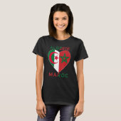 Flag Love Morocco Algeria I Love Morocco Algeria S Tシャツ (正面フル)