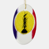 flag ncl fra knk セラミックオーナメント (右)