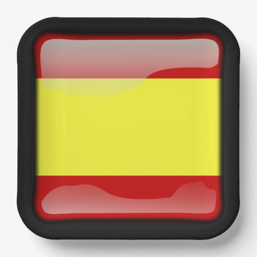 Flag_of_スペイン ペーパープレート (正面)