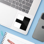 Flag of Aarwangen district, Switzerland シール (ノートパソコンとiPhone)