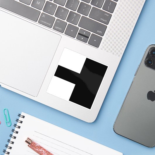 Flag of Aarwangen district, Switzerland シール (ノートパソコンとiPhone)