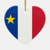 Flag of Acadia セラミックオーナメント (正面)