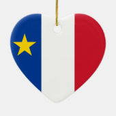 Flag of Acadia セラミックオーナメント (裏面)